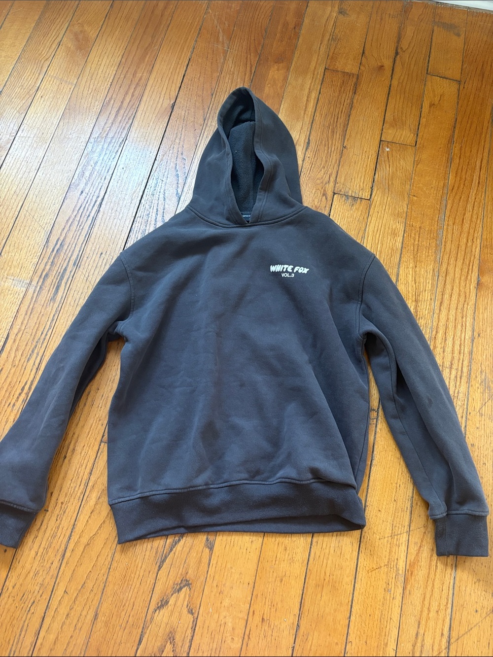 White Fox dark grey hoodie